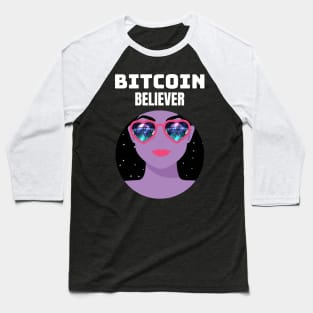 Bitcoin Believer Baseball T-Shirt